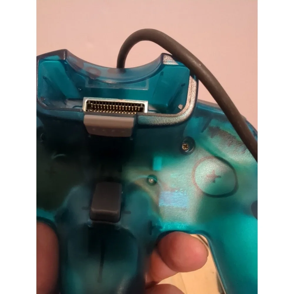 Nintendo 64 Clear Ice Blue Controller OEM NUS-005 Memory Card Tested Funtastic